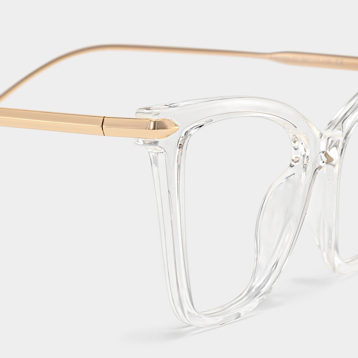 Hilary Butterfly Clear Frame Glasses | Zeelool5
