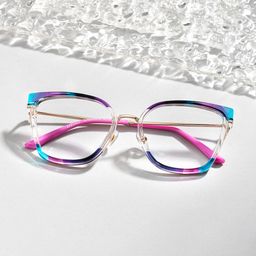 Martins Multicolor Rectangle Glasses0