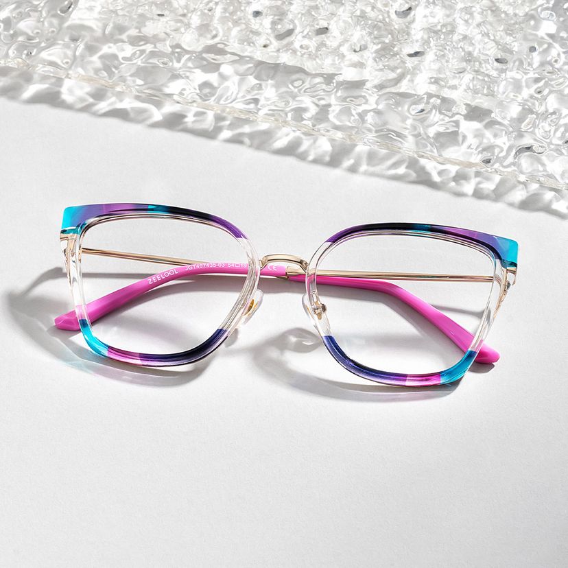 Martins Multicolor Rectangle Glasses
