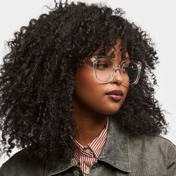 Ebony Clear Square Glasses1
