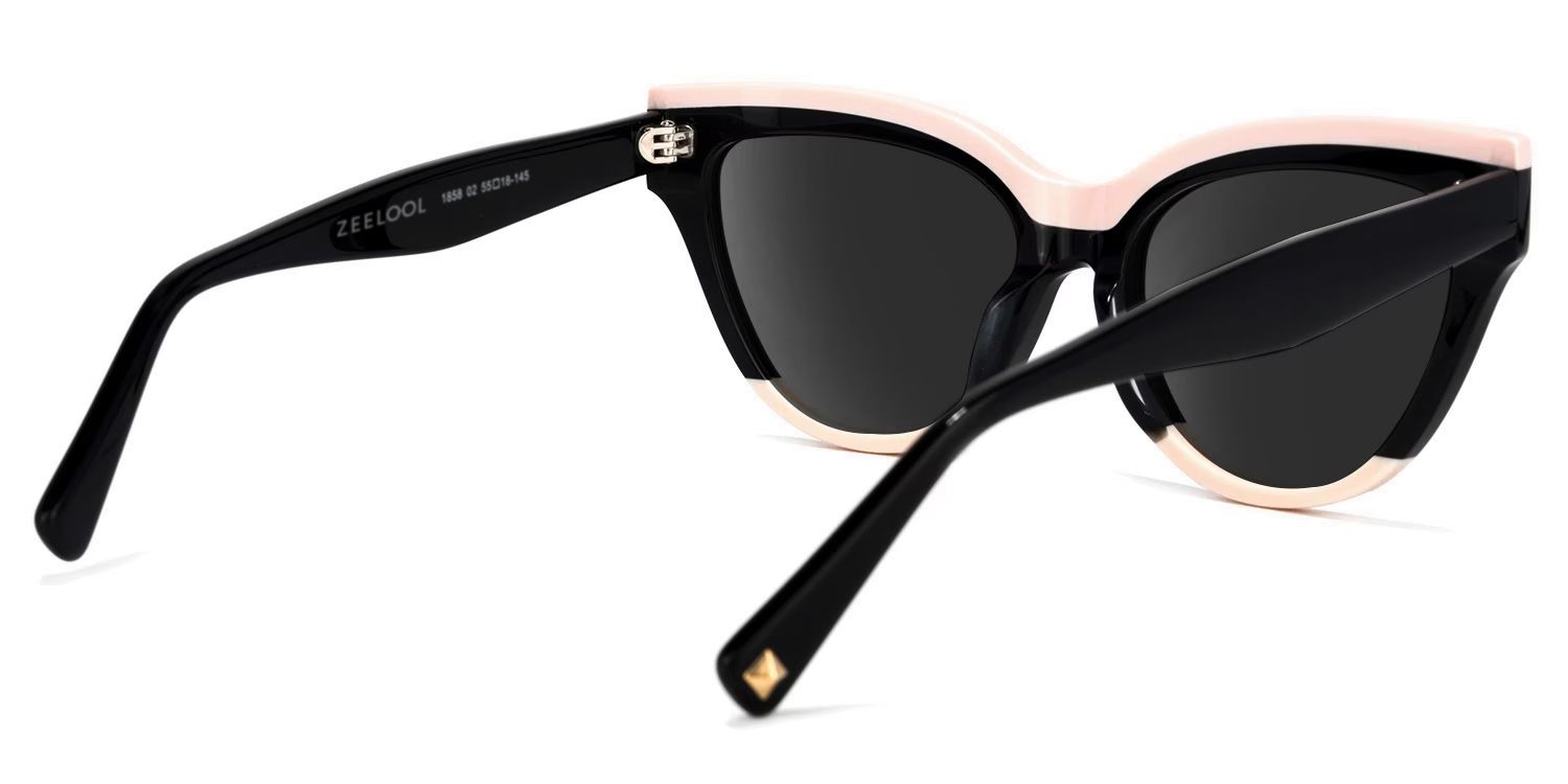 Cascata Cat Eye Style Black Frame Sunglasses | ZEELOOL3