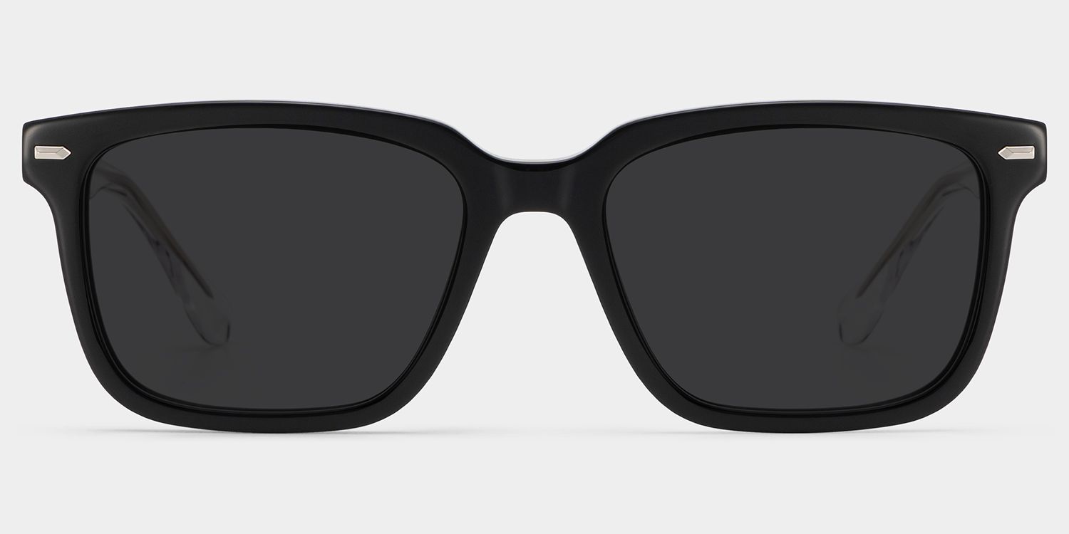George Rectangle Style Black Frame Sunglasses | ZEELOOL0