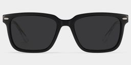 George Black Rectangle Sunglasses0