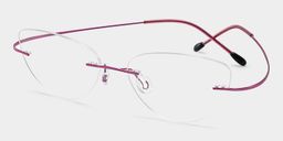 Evelyn Pink Cat eye Glasses2
