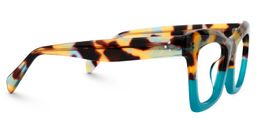 Benitez Peacock-Blue Square Glasses2