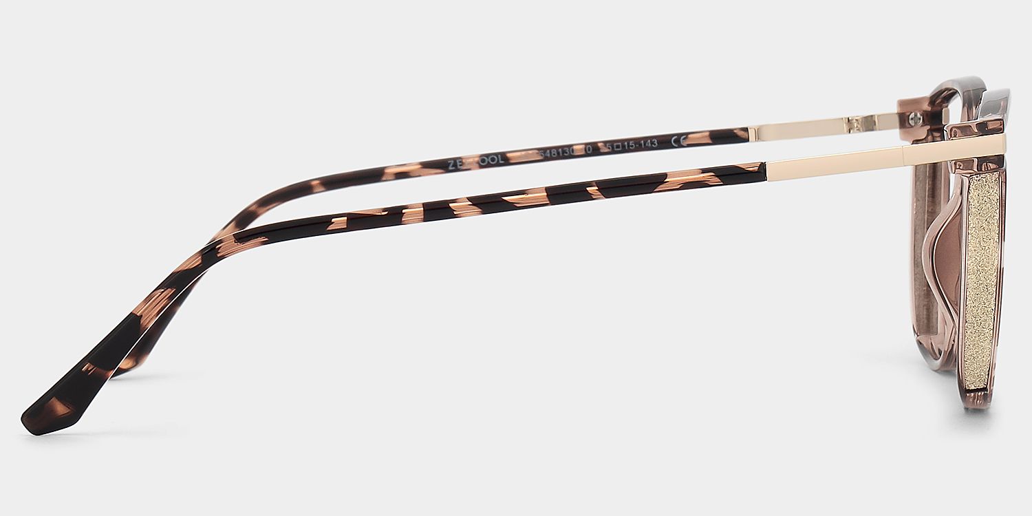 Rodz Pale Tortoiseshell Glasses with Square Thin frame3