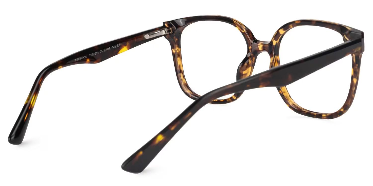 Siner Square Tortoise Frame Glasses for Women | ZEELOOL3