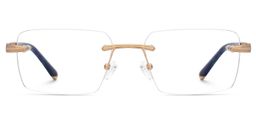 Savitrie Blue Rectangle Glasses0