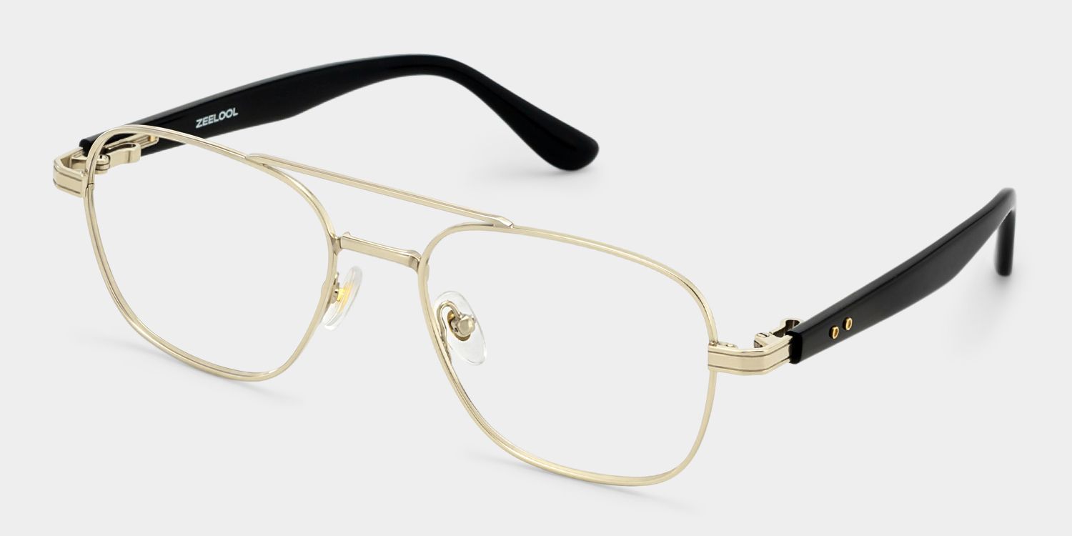 Anderson Gold Aviator Glasses for Men | ZEELOOL3