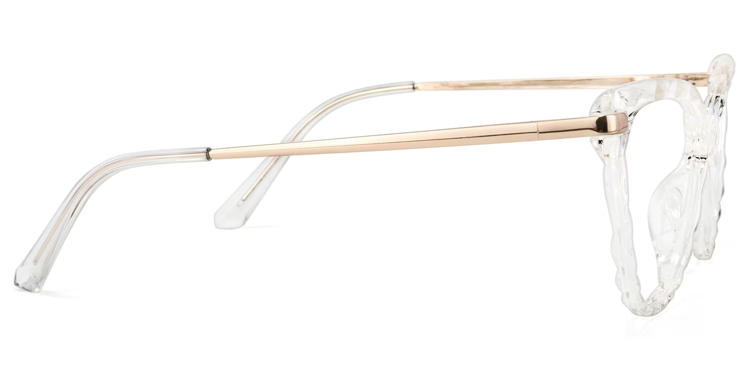 Lucas Cat Eye Glasses with Clear Frames | Zeelool3