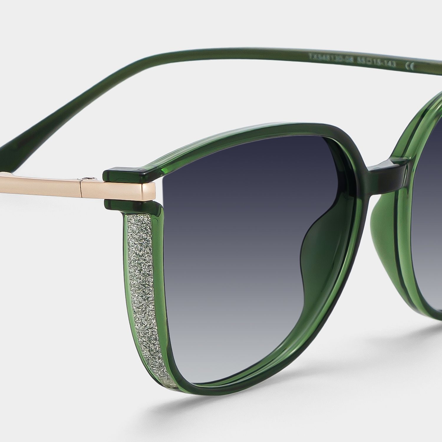 Rodz Square Dark-Green Prescription Sunglasses | ZEELOOL4