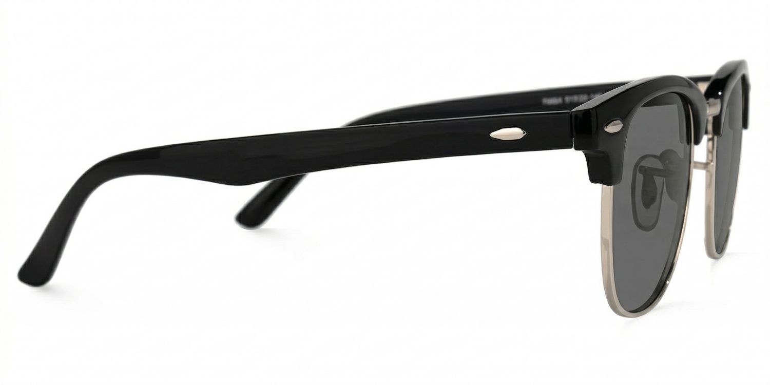 Hacker Browline Black Prescription Sunglasses | ZEELOOL2