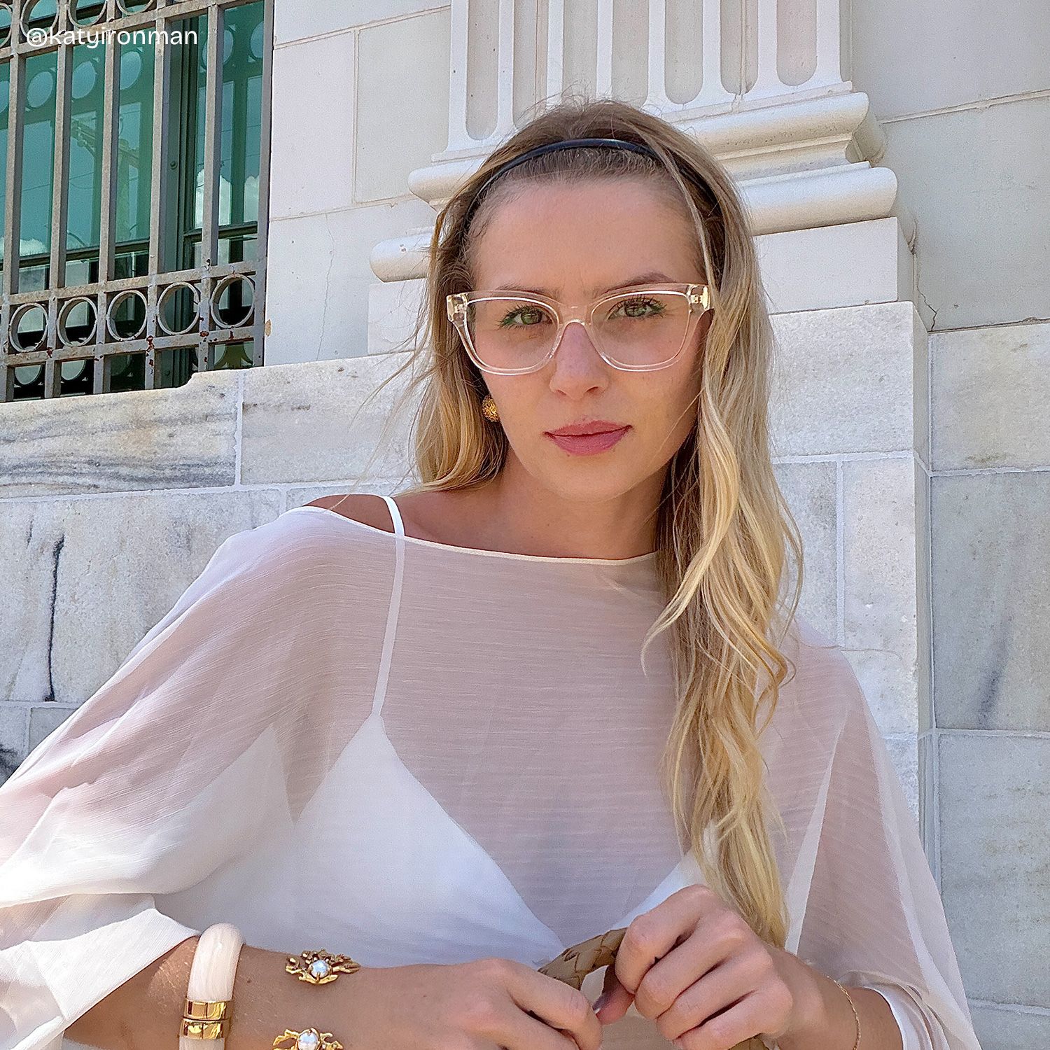 Miranda Cat Eye Clear Yellow Frame Glasses Online | ZEELOOL6