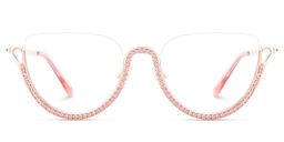 Sparkle Pink Cat eye Glasses2