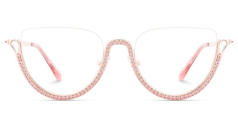 Sparkle Pink Cat eye Glasses