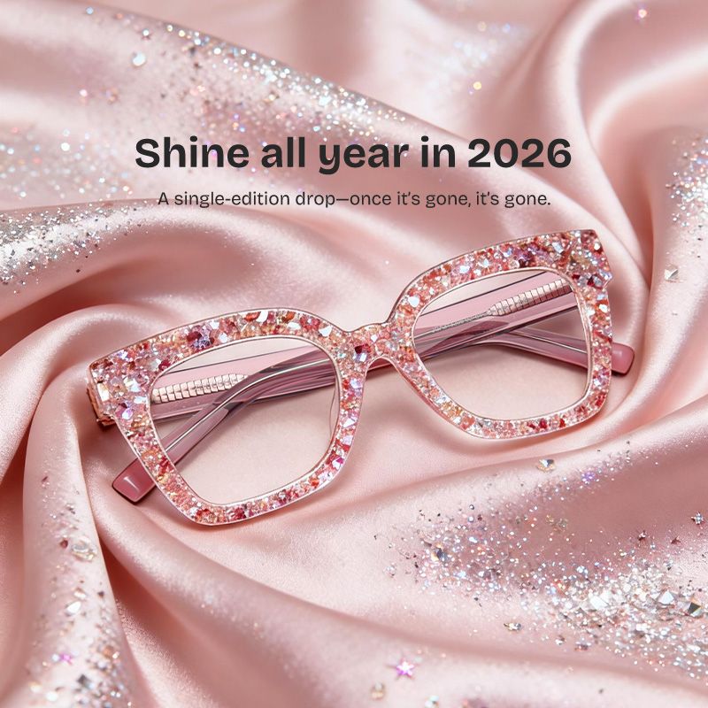 Renata Pink Square Glasses