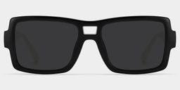 Nora Black Aviator Sunglasses0