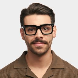 Shirmme Black Square Glasses0