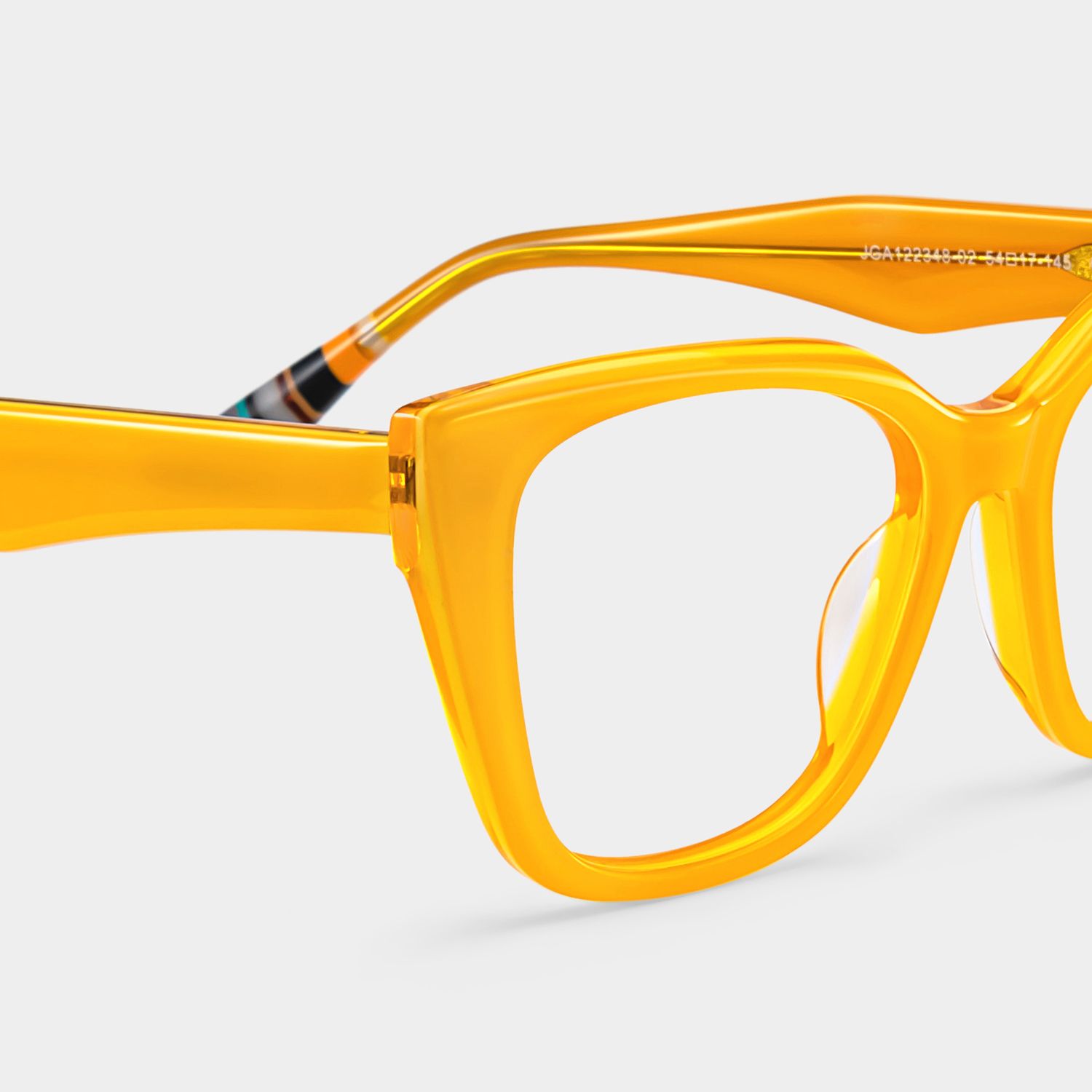 Julius Yellow Frame Glasses with Butterfly Frame Online | ZEELOOL8