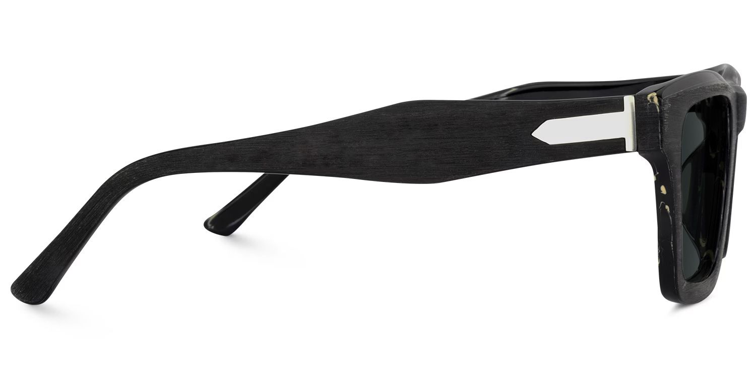 Riley Black Rectangle Sunglasses to Frame Your Face | ZEELOOL3