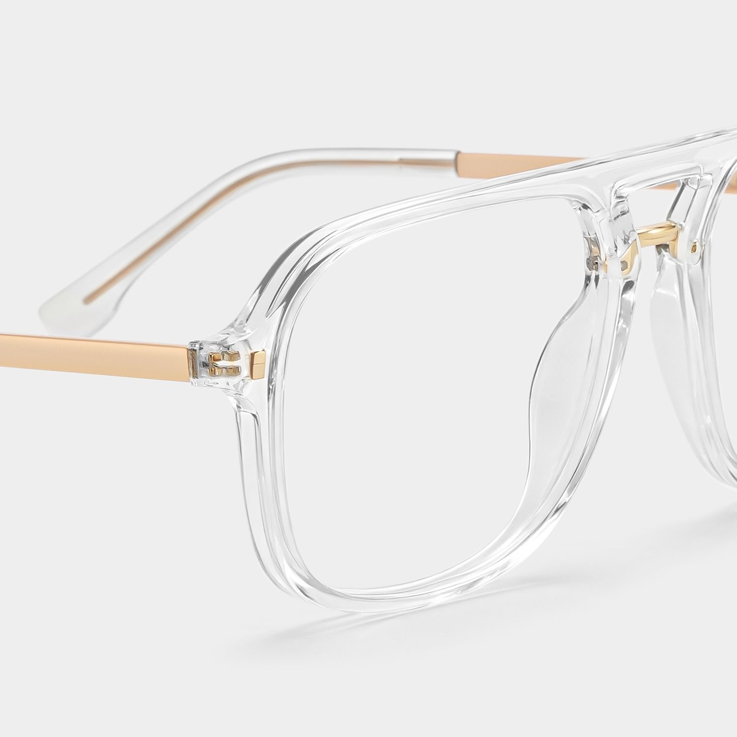 Aviator Kilworth Clear Glasses deals -Zeelool Glasses5
