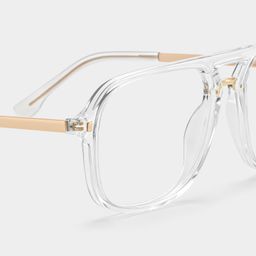 Kilworth Clear Aviator Glasses5