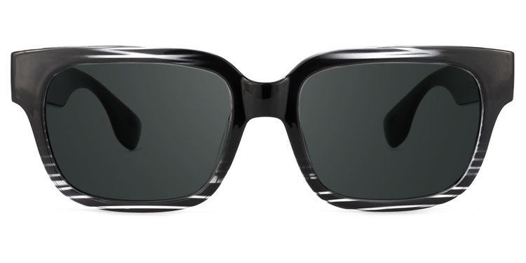 Colin Black Rectangle Sunglasses