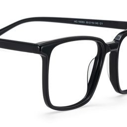 Aidan Black Rectangle Glasses5