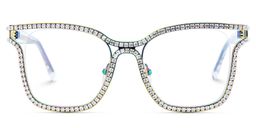 Shine Iridescent Square Glasses2