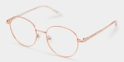 Celena Rose-Gold Round Glasses2