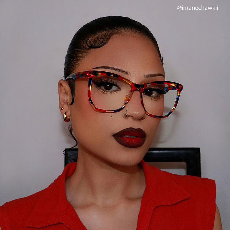 Libby Multicolor Geometric Glasses