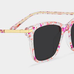 Eliot Pink Rectangle Sunglasses4