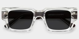 Garza Clear Rectangle Sunglasses1