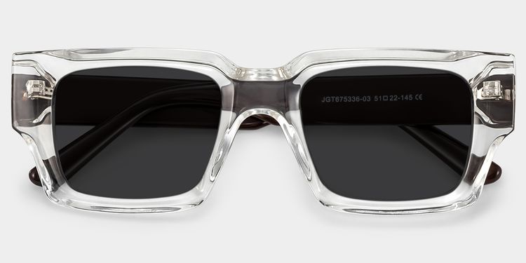 Garza Clear Rectangle Sunglasses