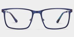 Roxana Blue Rectangle Glasses0