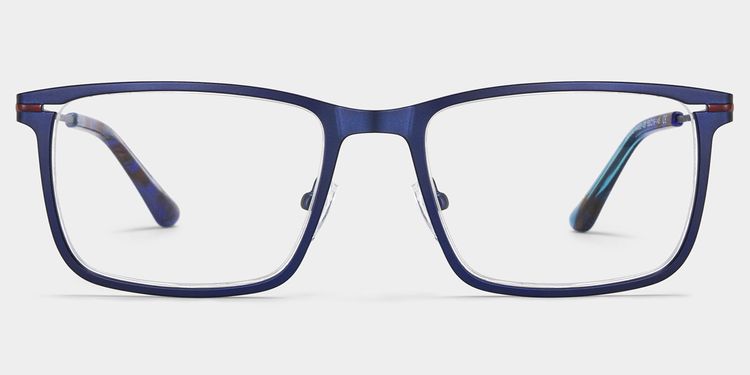Roxana Blue Rectangle Glasses