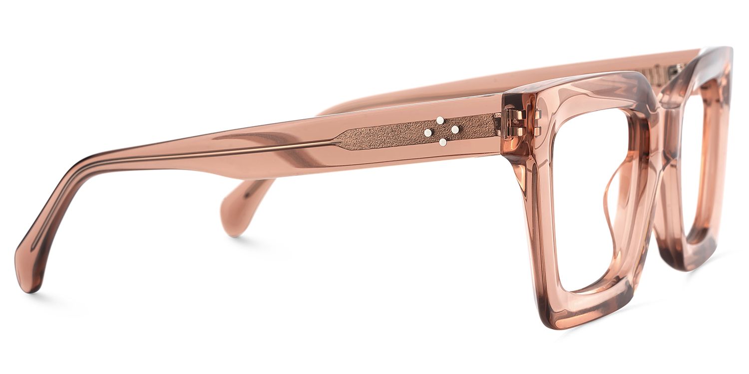 Lobo Square Beige Eyeglasses & Glasses Frames | ZEELOOL4