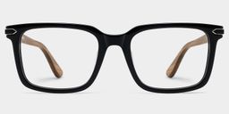Noah Black Rectangle Glasses1