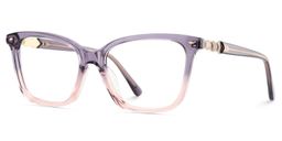 Theo Grey Pink Rectangle Glasses3