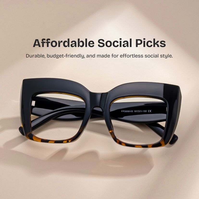 Alberta Tortoise Square Glasses
