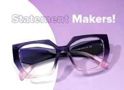 Sileidy Purple-Pink Rectangle Glasses4