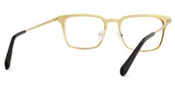 Chaney Gold Rectangle Glasses5