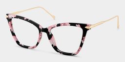 Hilary Pink-Floral Butterfly Glasses2