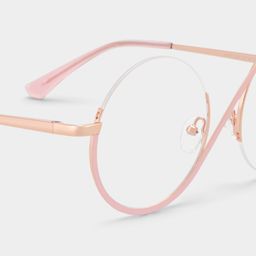 Flozif Pink Round Glasses4