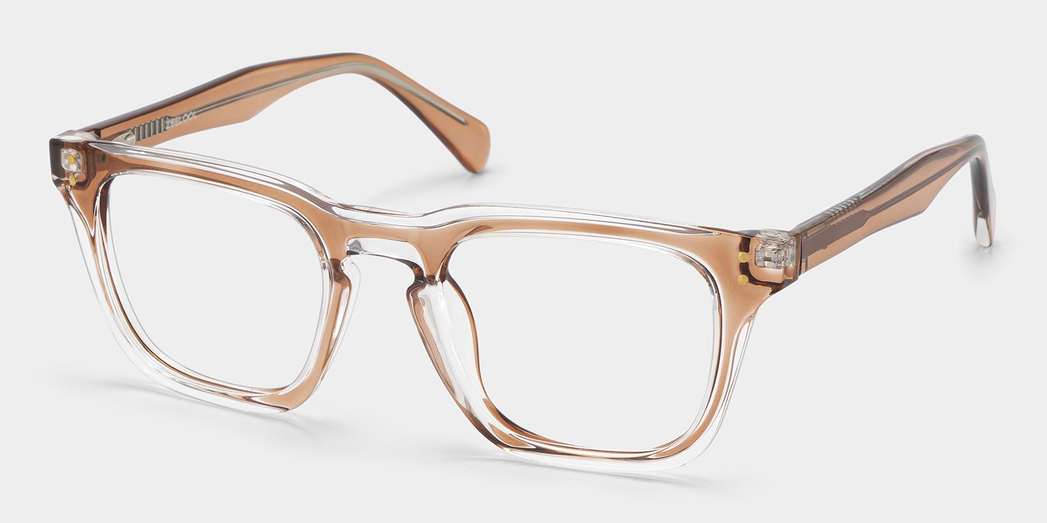 Liam Brown Rectangle TR90 Frame Glasses for Women | ZEELOOL3