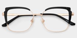 Jesmin Black Square Glasses2