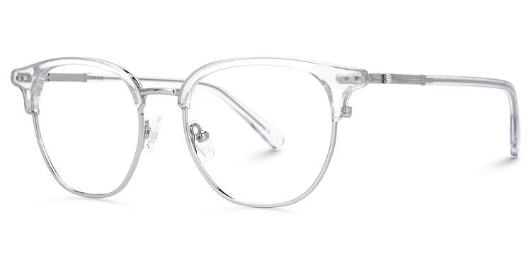 Geno Clear Browline Glasses