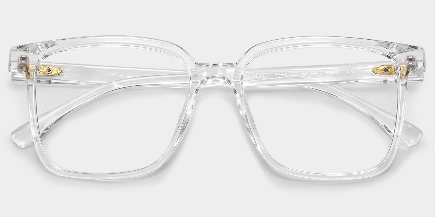 Contreras Square Clear TR90 Frame Glasses | ZEELOOL1