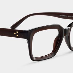 Marley Dark Brown Rectangle Glasses5