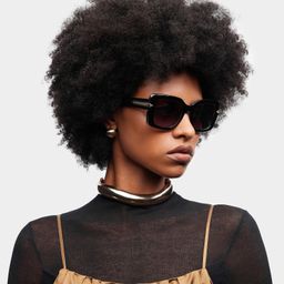 Neon Black Square Glasses1